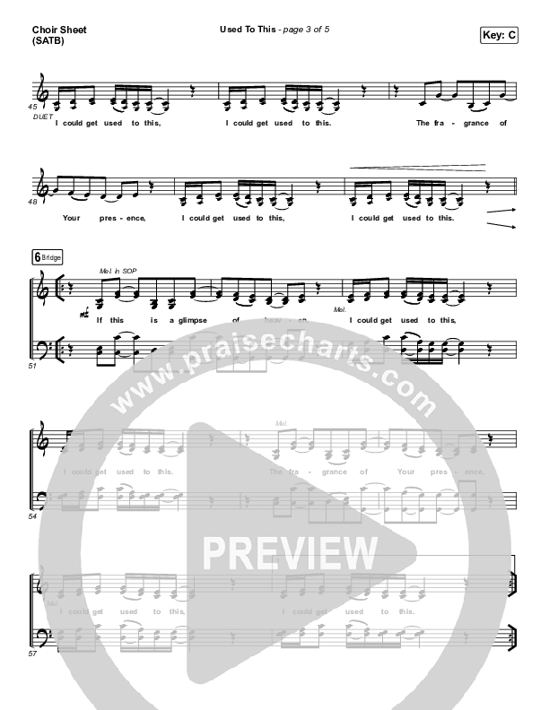 Used To This Choir Sheet (SATB) (Maverick City Music / Elevation Worship / Brandon Lake / Naomi Raine)