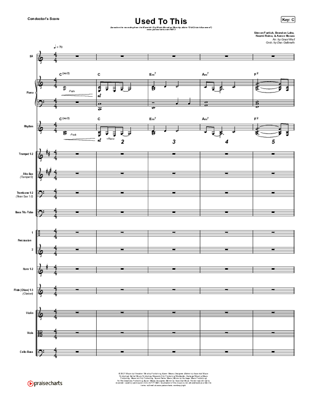 Used To This Conductor's Score (Maverick City Music / Elevation Worship / Brandon Lake / Naomi Raine)