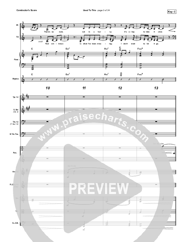 Used To This Conductor's Score (Maverick City Music / Elevation Worship / Brandon Lake / Naomi Raine)