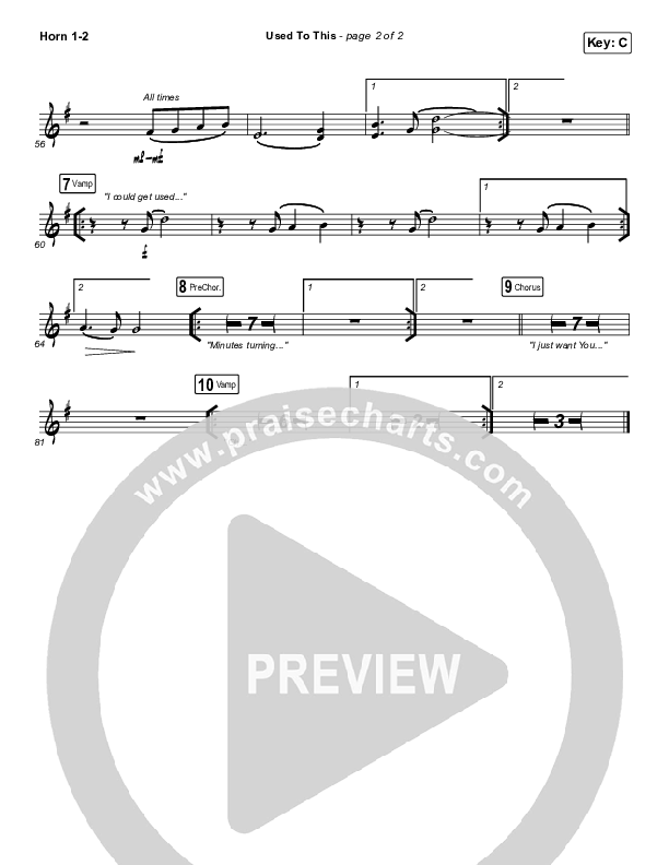 Used To This French Horn 1/2 (Maverick City Music / Elevation Worship / Brandon Lake / Naomi Raine)