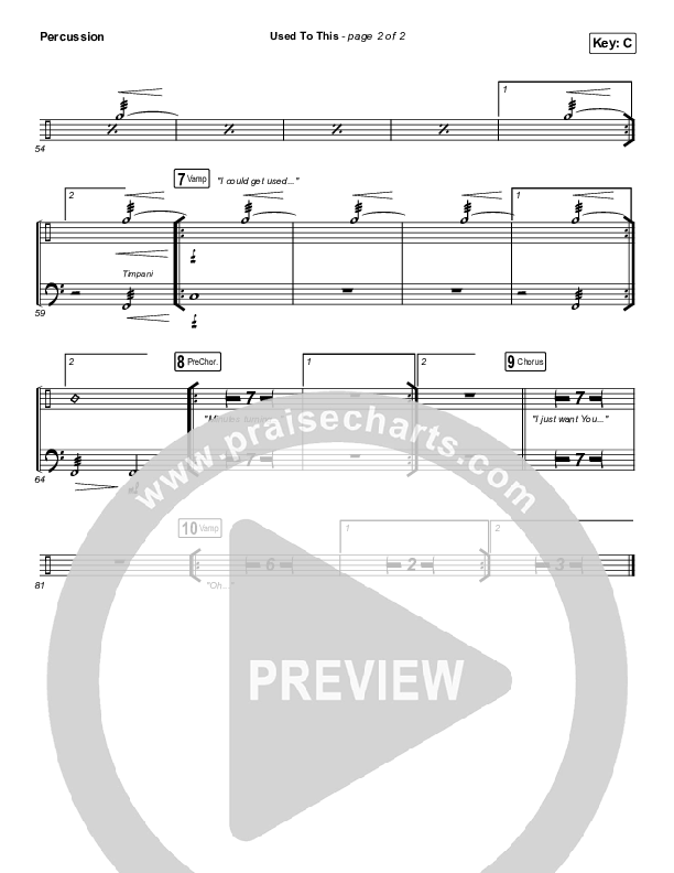 Used To This Percussion (Maverick City Music / Elevation Worship / Brandon Lake / Naomi Raine)