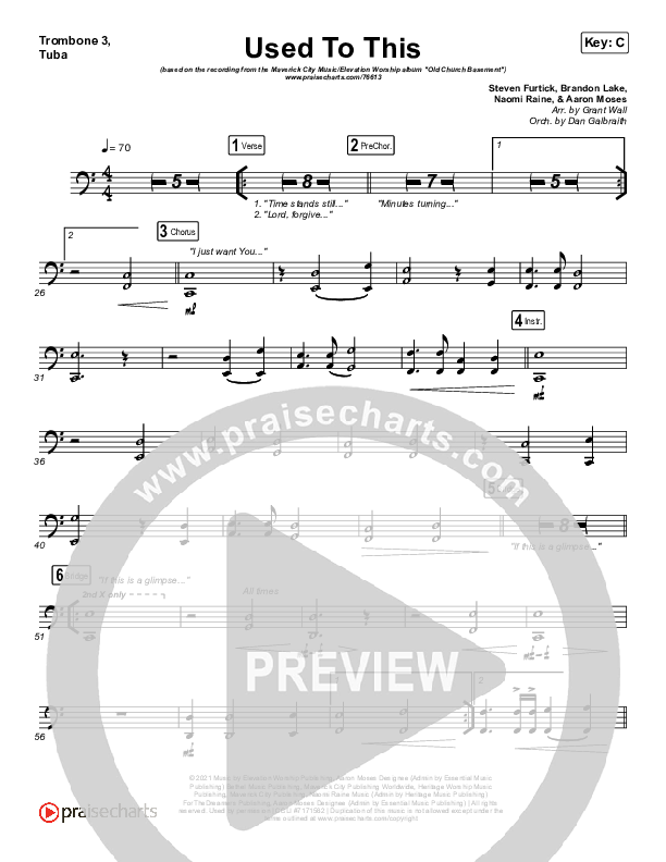 Used To This Trombone 3/Tuba (Maverick City Music / Elevation Worship / Brandon Lake / Naomi Raine)