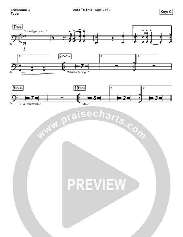 Used To This Trombone 3/Tuba (Maverick City Music / Elevation Worship / Brandon Lake / Naomi Raine)