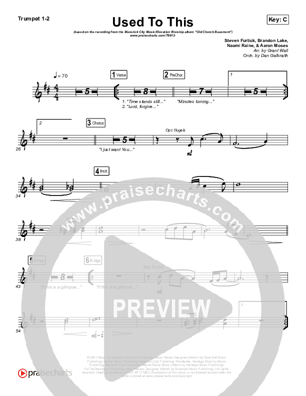 Used To This Brass Pack (Maverick City Music / Elevation Worship / Brandon Lake / Naomi Raine)