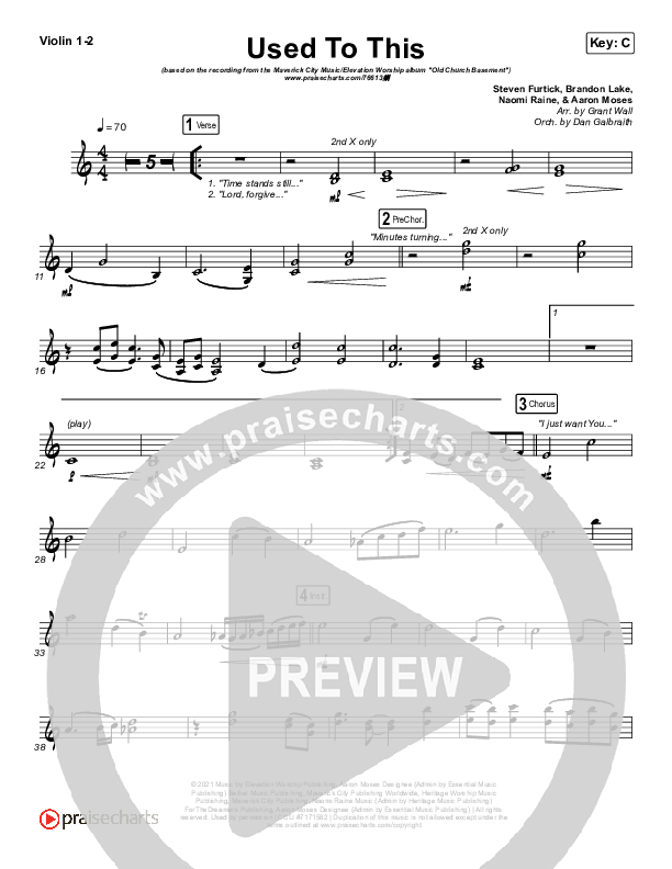 Used To This Violin 1/2 (Maverick City Music / Elevation Worship / Brandon Lake / Naomi Raine)