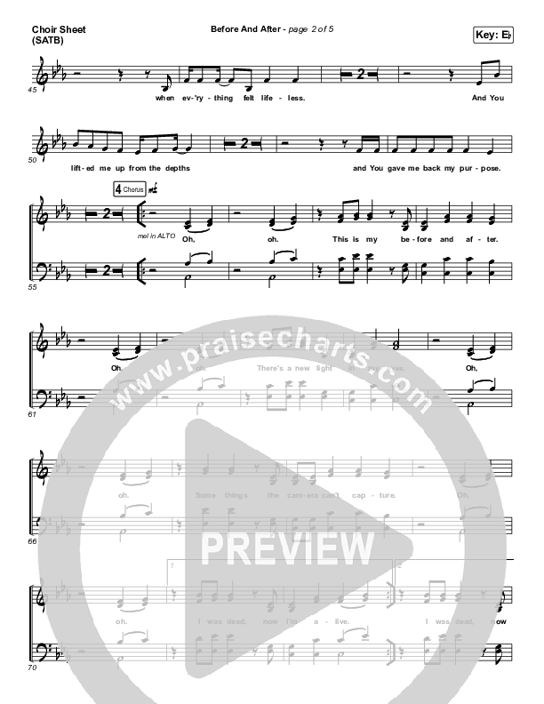 Before And After Choir Vocals (SATB) (Maverick City Music / Elevation Worship / Amanda Lindsey Cook)