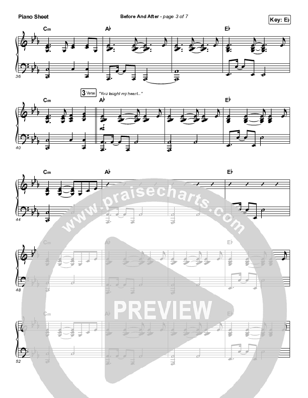 Before And After Piano Sheet (Maverick City Music / Elevation Worship / Amanda Lindsey Cook)