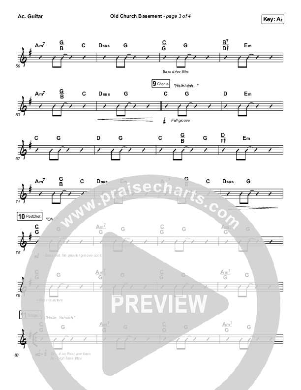 Old Church Basement Acoustic Guitar (Maverick City Music / Elevation Worship / Dante Bowe)