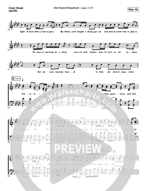 Old Church Basement Choir Vocals (SATB) (Maverick City Music / Elevation Worship / Dante Bowe)