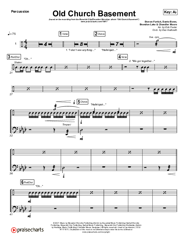 Old Church Basement Percussion (Maverick City Music / Elevation Worship / Dante Bowe)