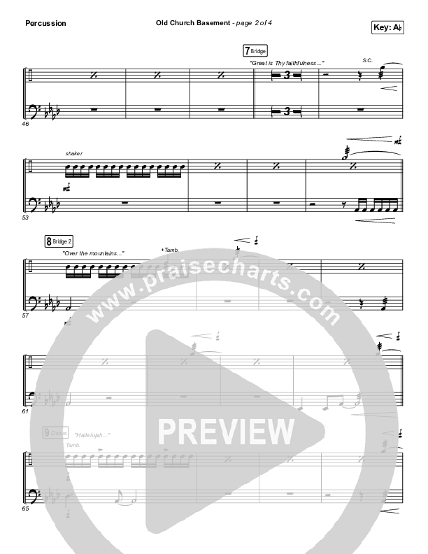 Old Church Basement Percussion (Maverick City Music / Elevation Worship / Dante Bowe)