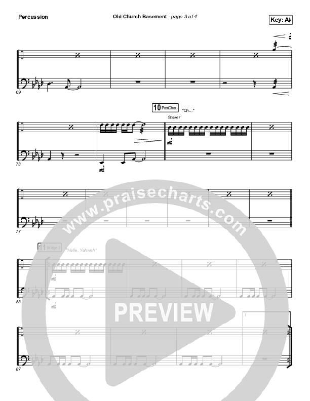 Old Church Basement Percussion (Maverick City Music / Elevation Worship / Dante Bowe)