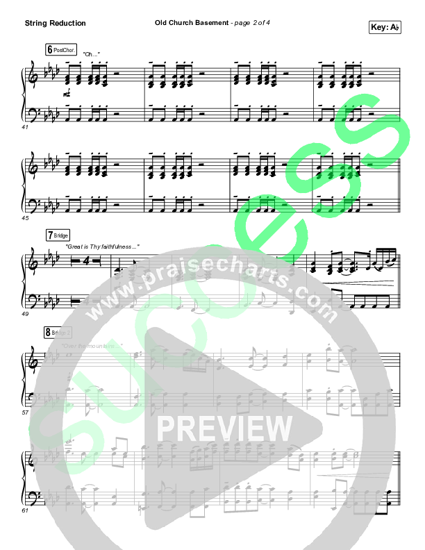 Old Church Basement String Reduction (Maverick City Music / Elevation Worship / Dante Bowe)