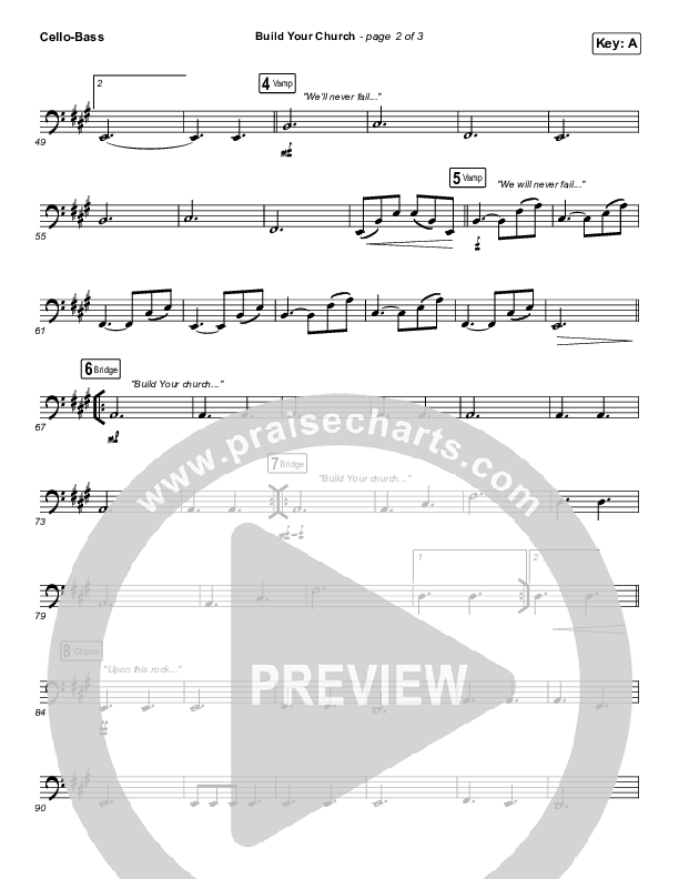 Build Your Church Cello/Bass (Maverick City Music / Elevation Worship / Chris Brown / Naomi Raine)