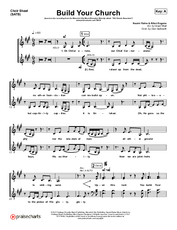 Build Your Church Choir Sheet (SATB) (Maverick City Music / Elevation Worship / Chris Brown / Naomi Raine)