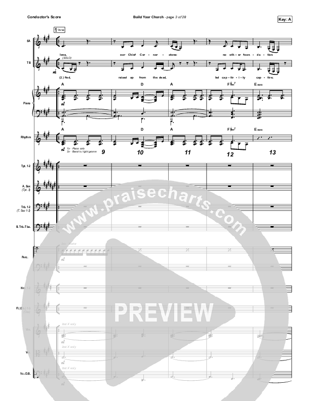 Build Your Church Conductor's Score (Maverick City Music / Elevation Worship / Chris Brown / Naomi Raine)