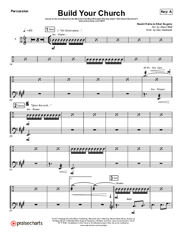 Build Your Church Percussion (Maverick City Music / Elevation Worship / Chris Brown / Naomi Raine)