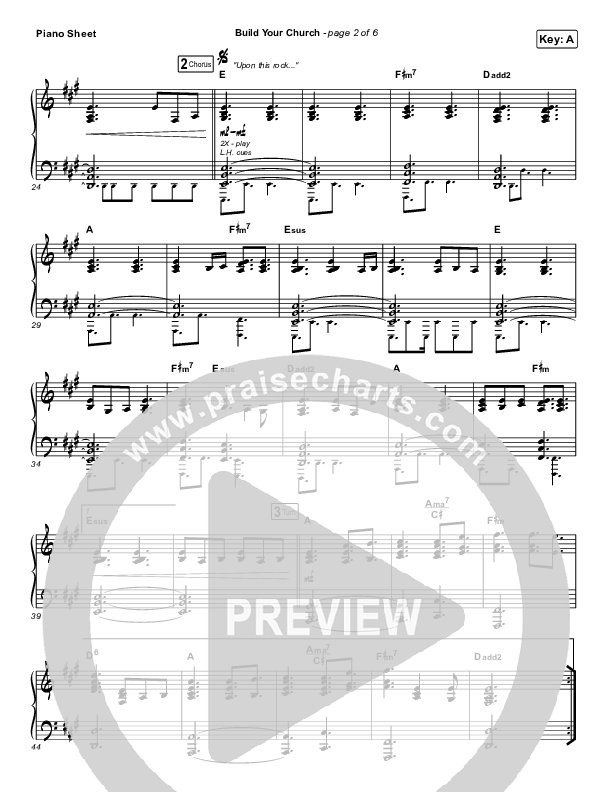 Build Your Church Piano Sheet (Maverick City Music / Elevation Worship / Chris Brown / Naomi Raine)