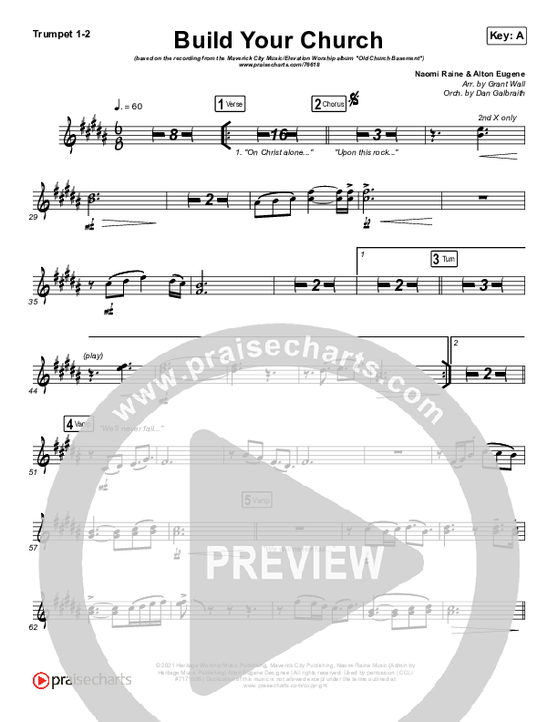 Build Your Church Trumpet 1,2 (Maverick City Music / Elevation Worship / Chris Brown / Naomi Raine)