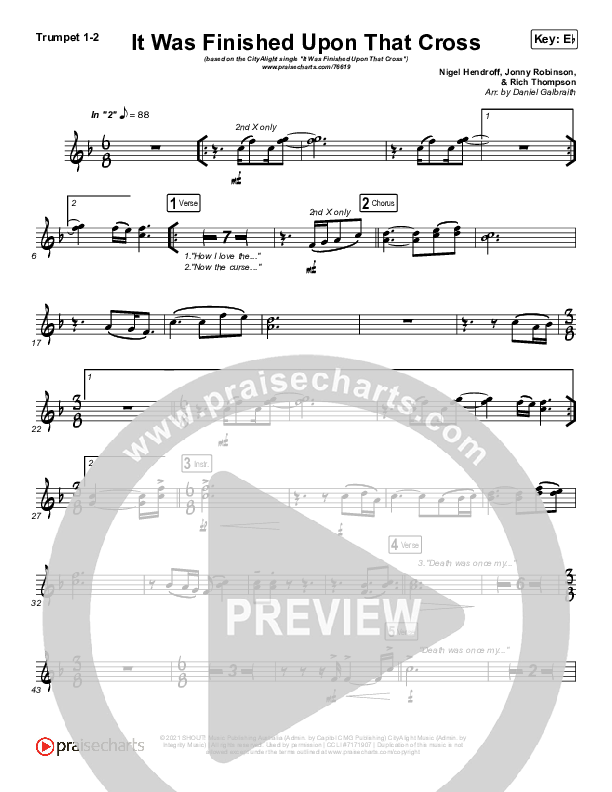 It Was Finished Upon That Cross Trumpet 1,2 (CityAlight)