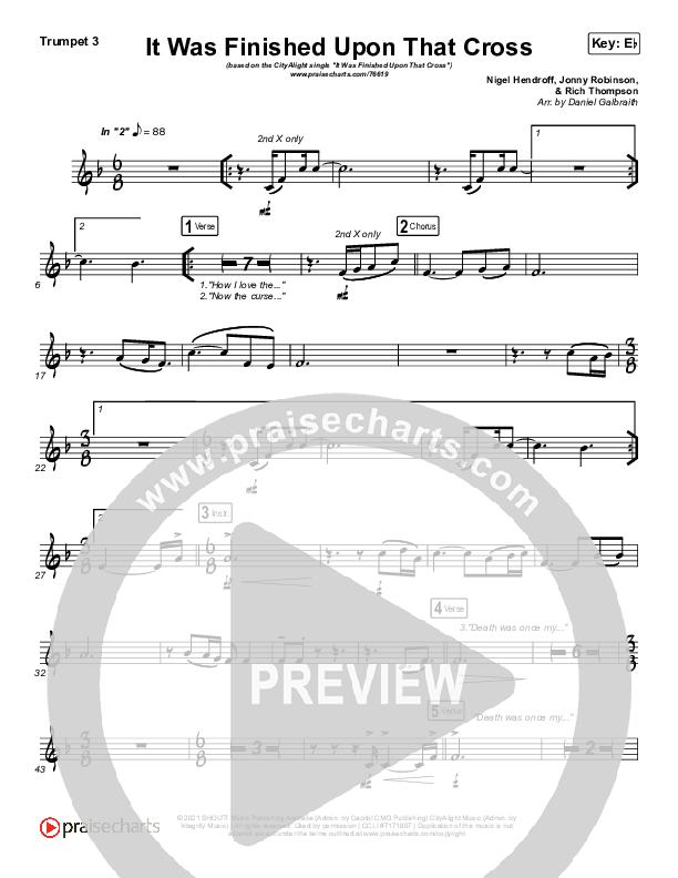 It Was Finished Upon That Cross Trumpet 1,2 (CityAlight)