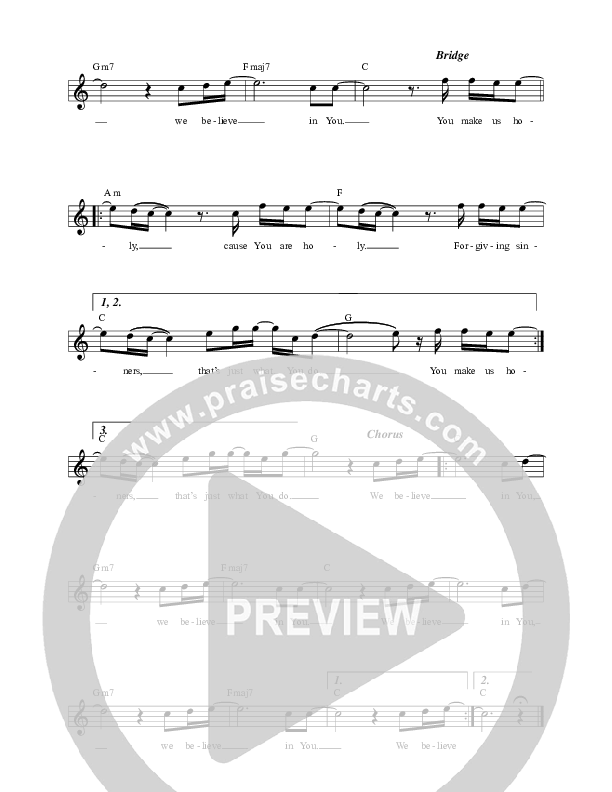 Apostles Creed (Live) Lead Sheet (YWAM Kona Music)