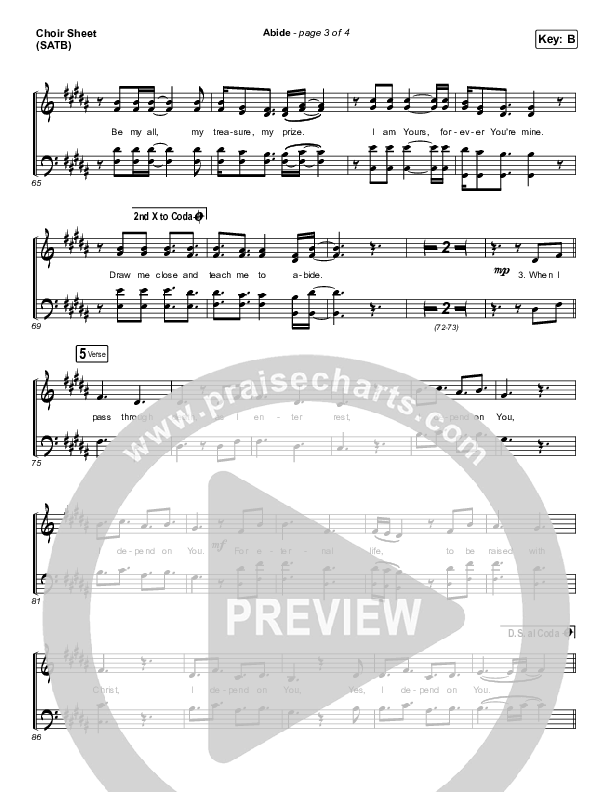 Abide (Live) Choir Vocals (SATB) (The Worship Initiative / Shane & Shane)