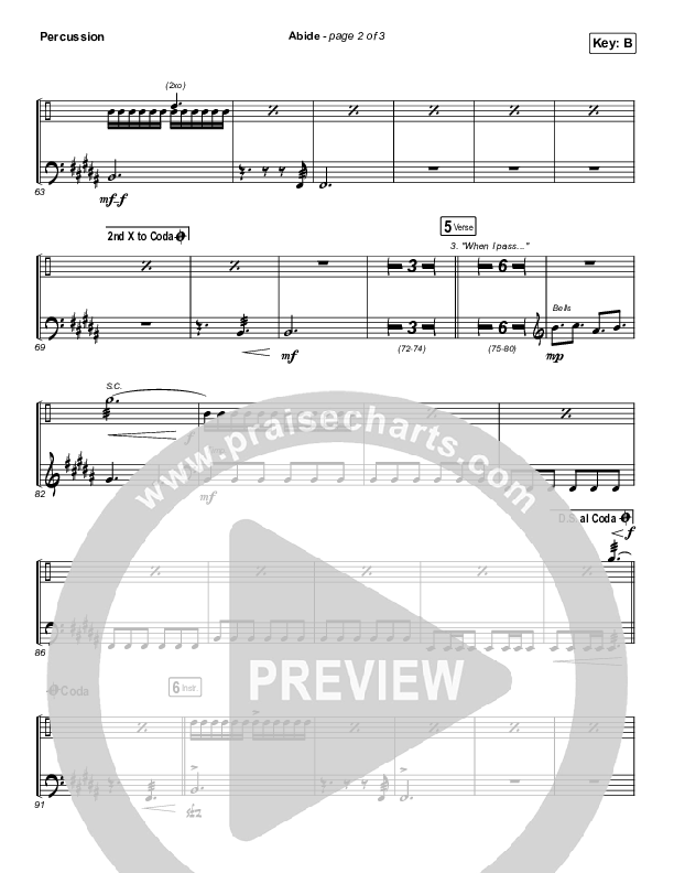 Abide (Live) Percussion (The Worship Initiative / Shane & Shane)