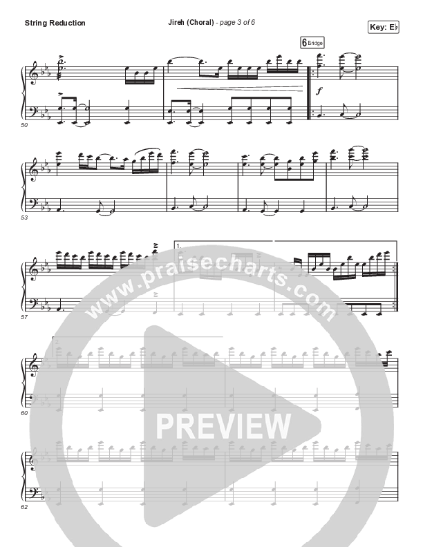 Jireh (Choral Anthem SATB) String Reduction (Maverick City Music / Elevation Worship / Arr. Luke Gambill)