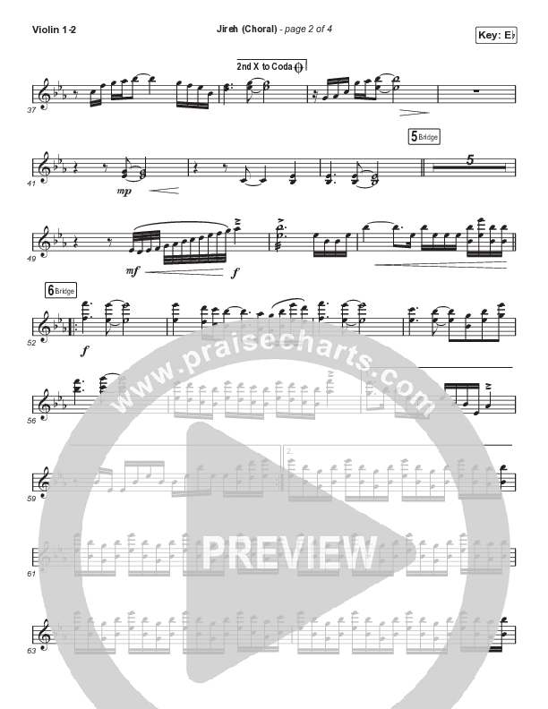 Jireh (Choral Anthem SATB) String Pack (Maverick City Music / Elevation Worship / Arr. Luke Gambill)