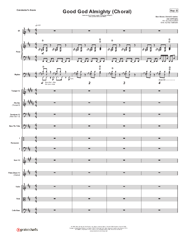 Good God Almighty (Choral Anthem SATB) Orchestration (Crowder / Arr. Luke Gambill)