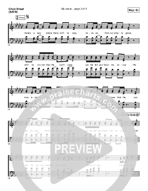 My Jesus Choir Sheet (SATB) (Anne Wilson)