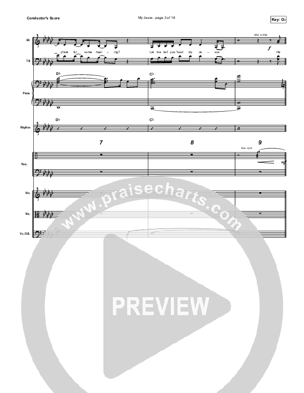 My Jesus Conductor's Score (Anne Wilson)