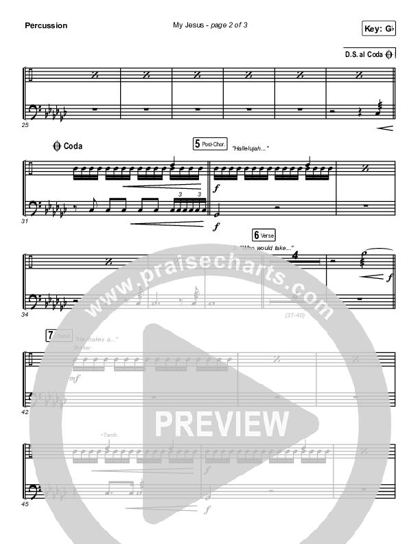 My Jesus Percussion (Anne Wilson)