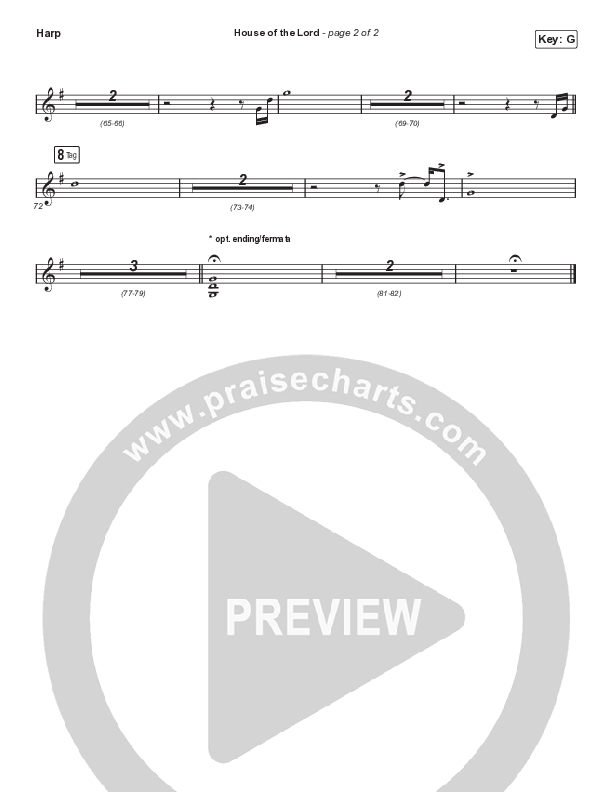 House Of The Lord (Choral Anthem SATB) Harp (Phil Wickham / Arr. Cliff Duren / Mason Brown)