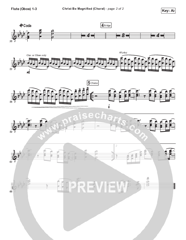 Christ Be Magnified (Choral Anthem SATB) Wind Pack (Cody Carnes / Arr. Luke Gambill)