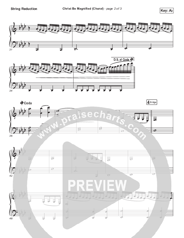 Christ Be Magnified (Choral Anthem SATB) Synth Strings (Cody Carnes / Arr. Luke Gambill)