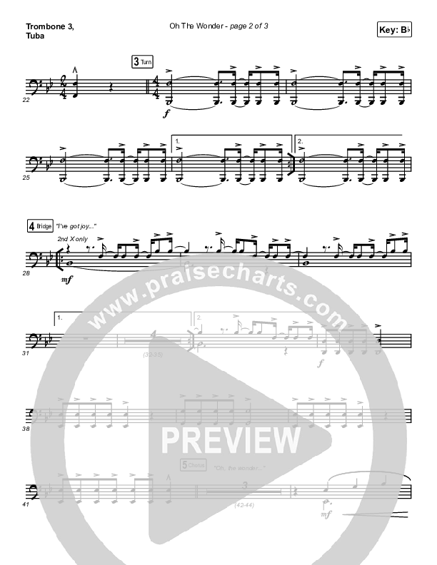 Oh The Wonder Trombone 3/Tuba (Cross Point Music)