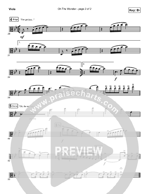 Oh The Wonder Viola (Cross Point Music)