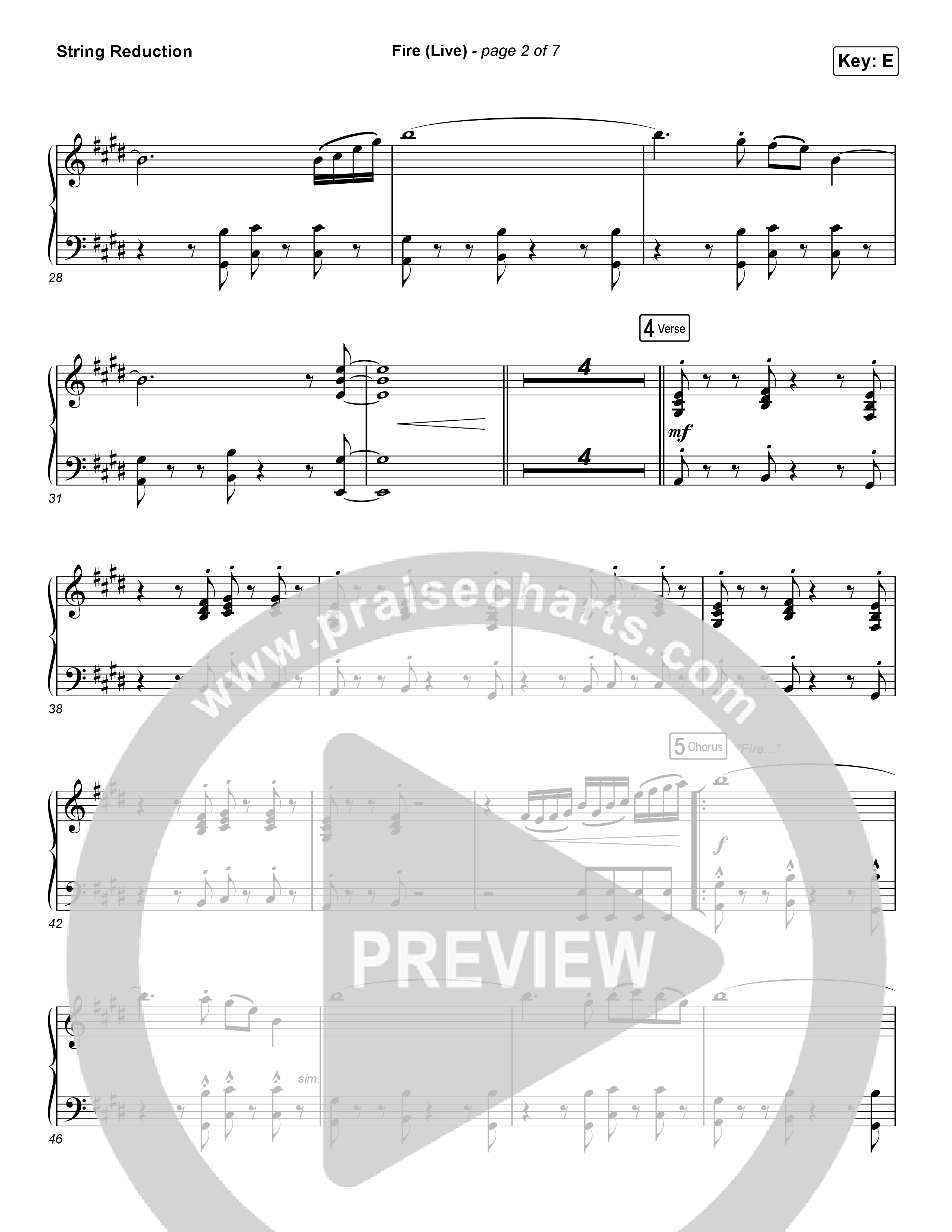 Fire (Choral Anthem SATB) Synth Strings (CeCe Winans / Arr. Luke Gambill)