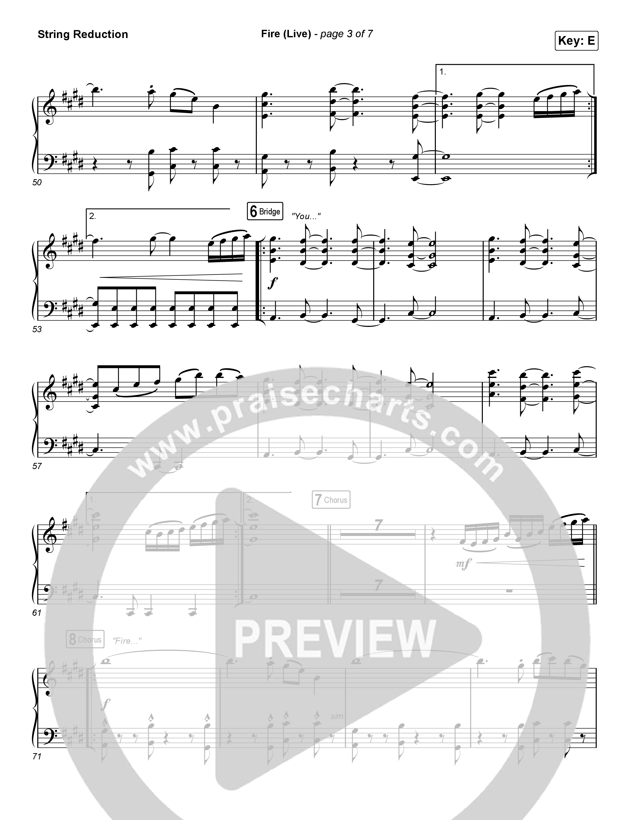 Fire (Choral Anthem SATB) Synth Strings (CeCe Winans / Arr. Luke Gambill)