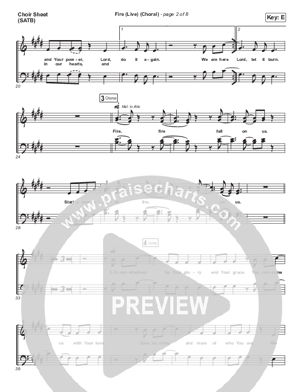 Fire (Choral Anthem SATB) Choir Sheet (SATB) (CeCe Winans / Arr. Luke Gambill)