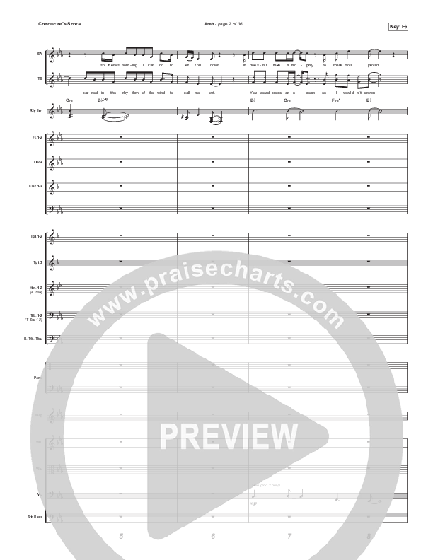 Jireh (Choral Anthem SATB) Orchestration (with Vocals) (Elevation Worship / Maverick City Music / Chandler Moore / Naomi Raine / Arr. Cliff Duren / Mason Brown)