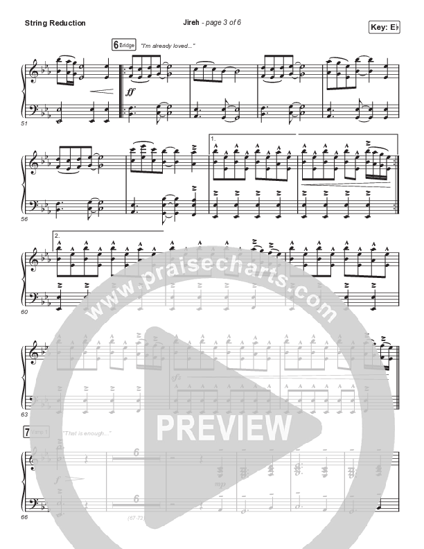 Jireh (Choral Anthem SATB) String Reduction (Elevation Worship / Maverick City Music / Chandler Moore / Naomi Raine / Arr. Cliff Duren / Mason Brown)