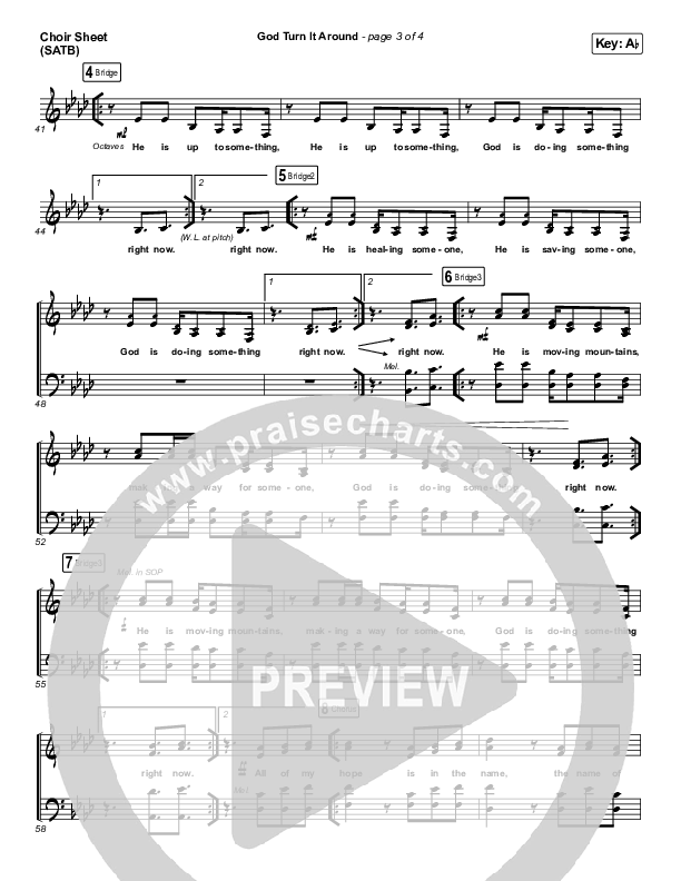 God Turn It Around (Live) Choir Vocals (SATB) (Church Of The City / Jon Reddick)