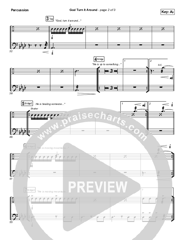 God Turn It Around (Live) Percussion (Church Of The City / Jon Reddick)