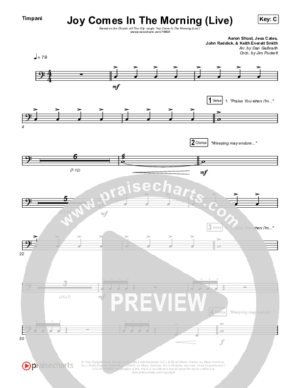 Joy Comes In The Morning (Live) Timpani (Church Of The City / Tasha Layton)