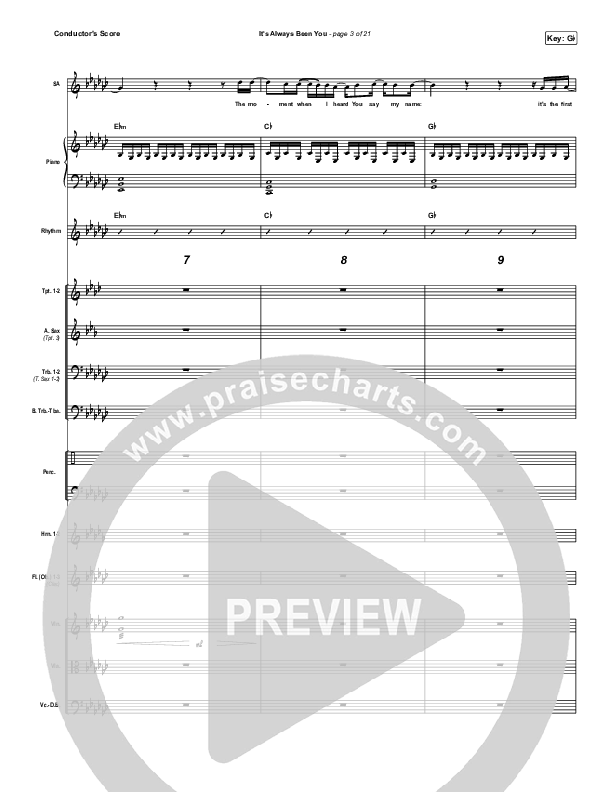 It's Always Been You Conductor's Score (Phil Wickham)