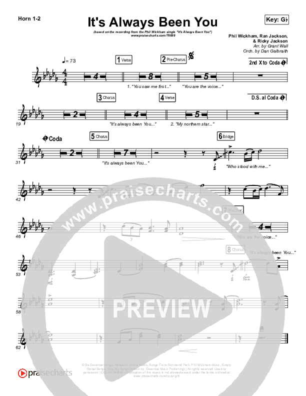 It's Always Been You Brass Pack (Phil Wickham)