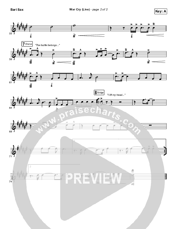 War Cry (Live) Bari Sax (The Belonging Co / Henry Seeley)